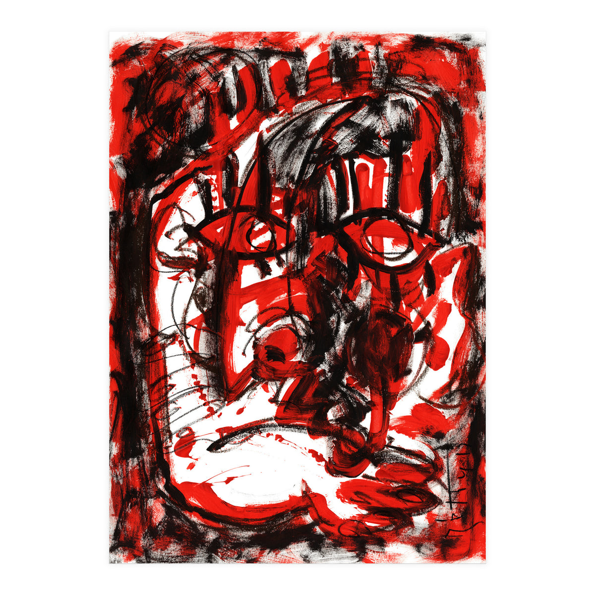 Anger - white background (Print Only)