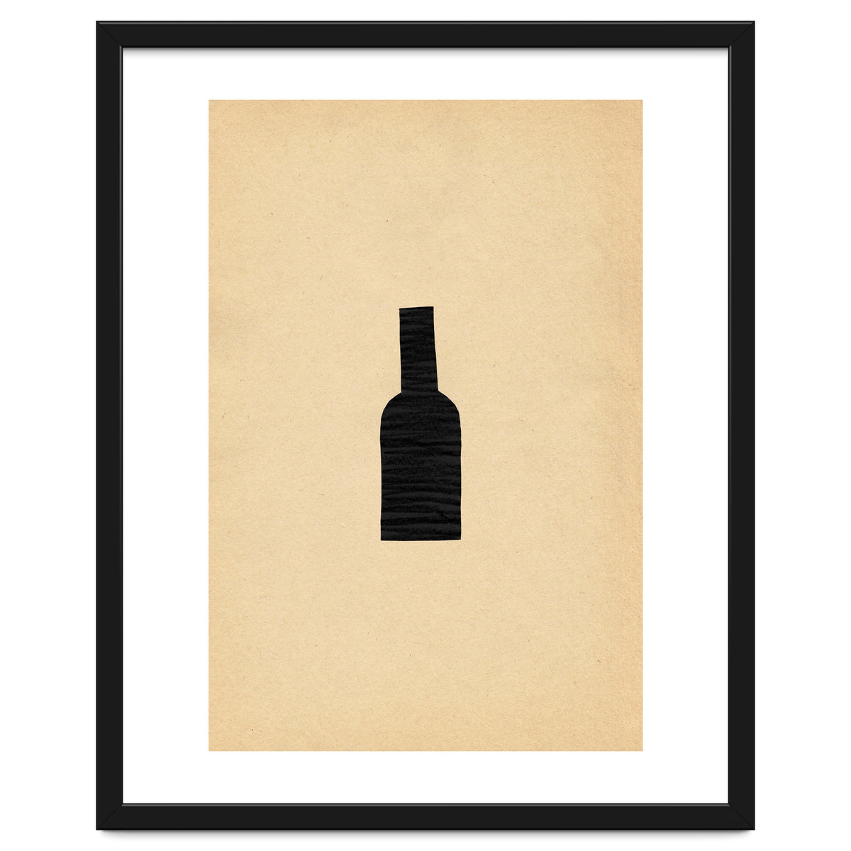 Abstract wine bottle