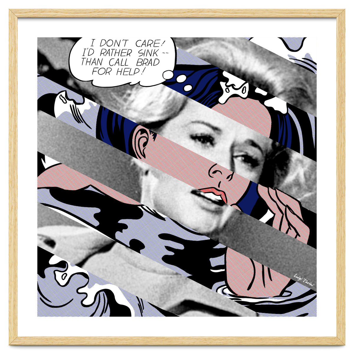 Lichtenstein's Drowning Girl & Tippi Hedren In Birds Big