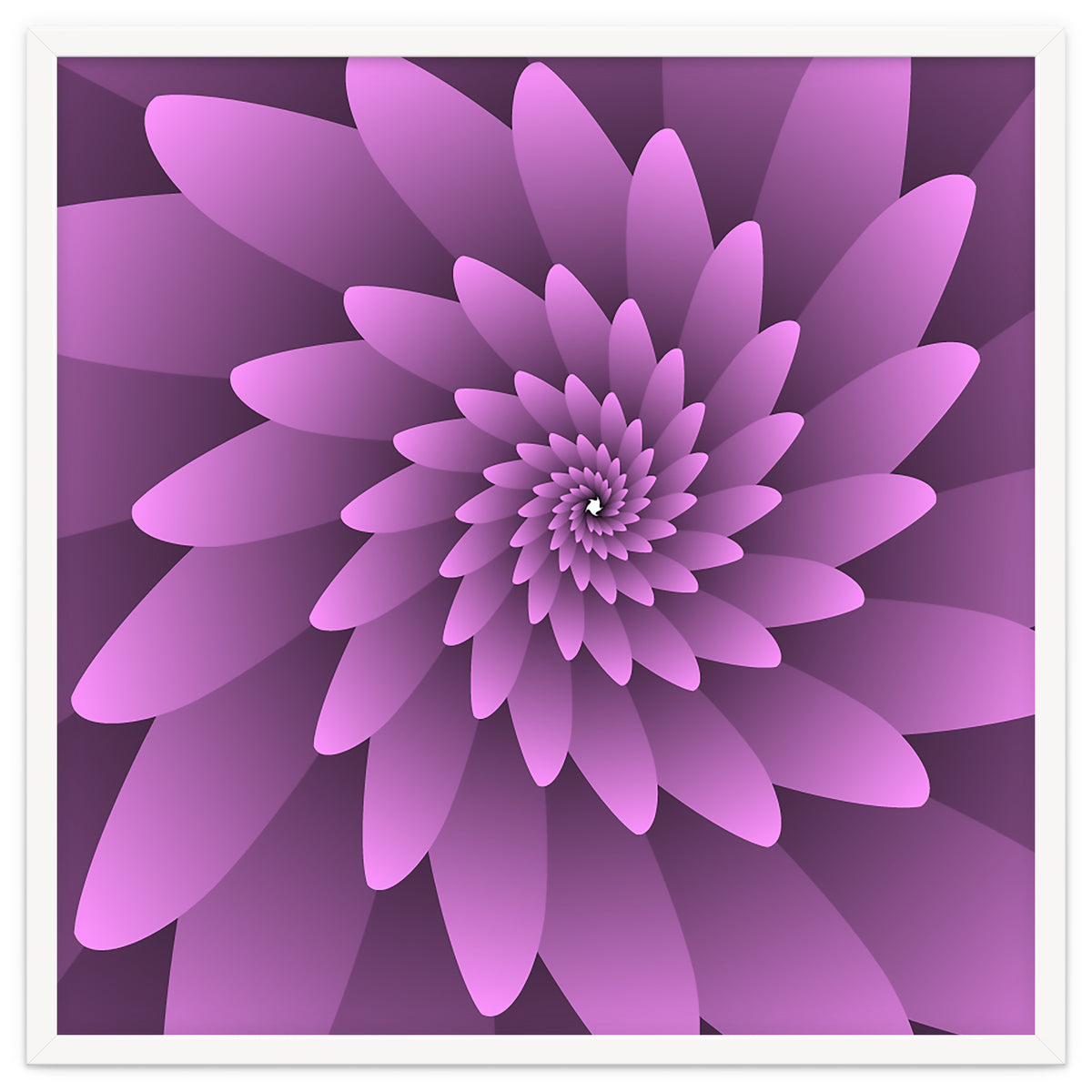 3 D Floral Modern Pink Art