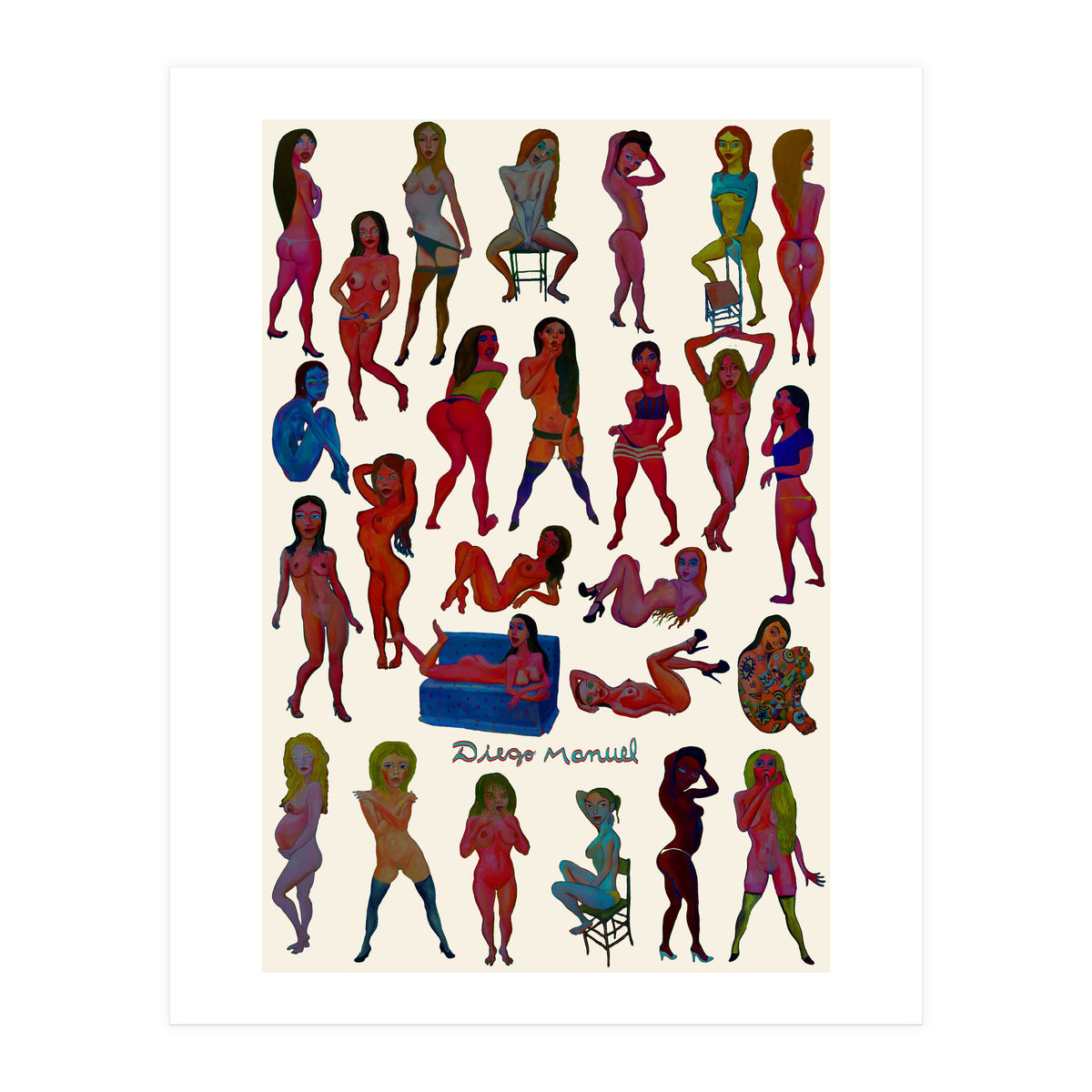 Chicas 3d 20 (Print Only)