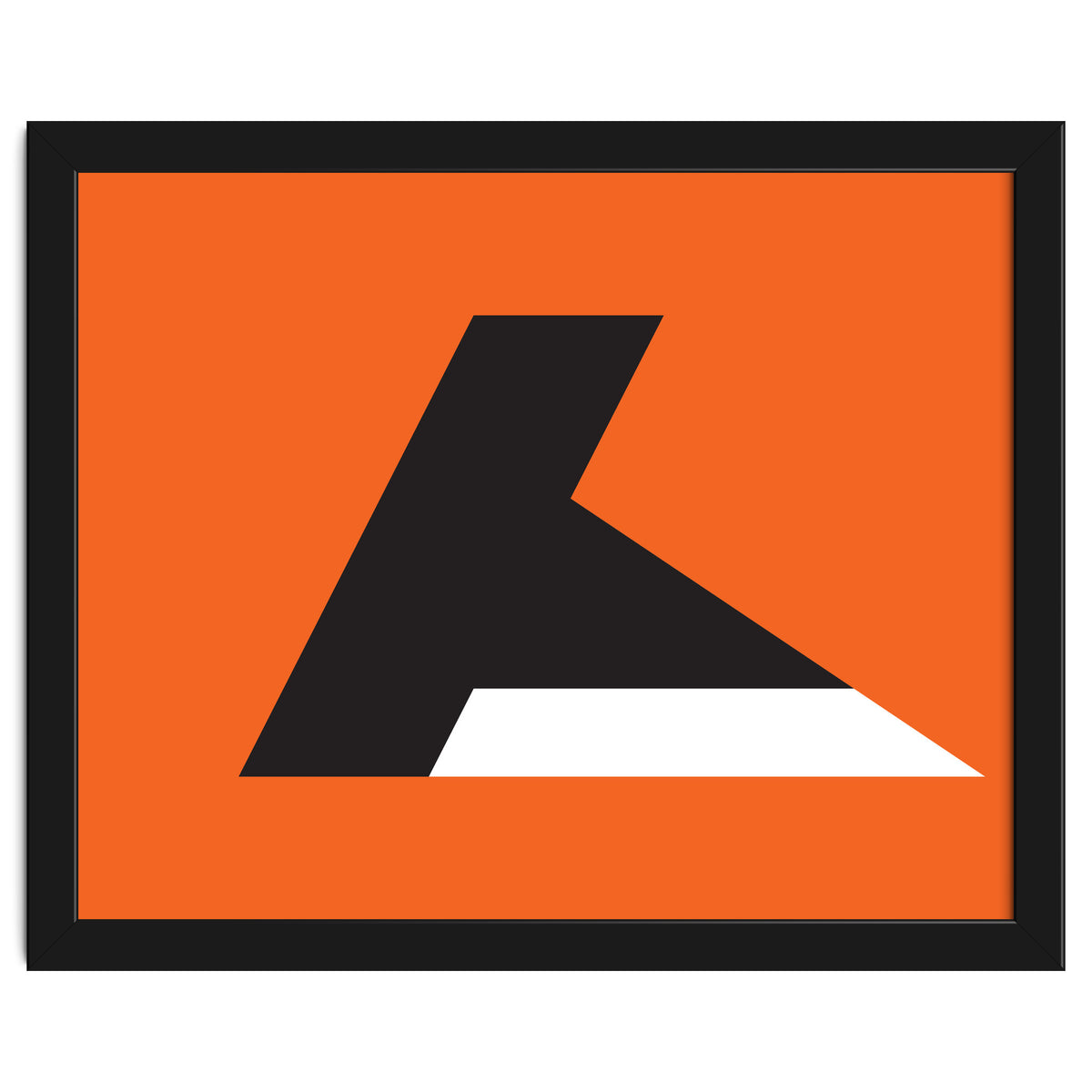 Geometric Shapes No. 79 - orange & black