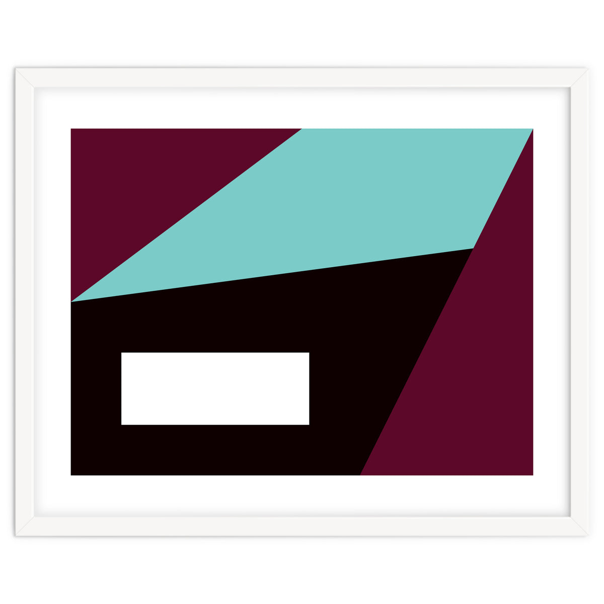 Geometric Shapes No. 84 - purple & turquoise