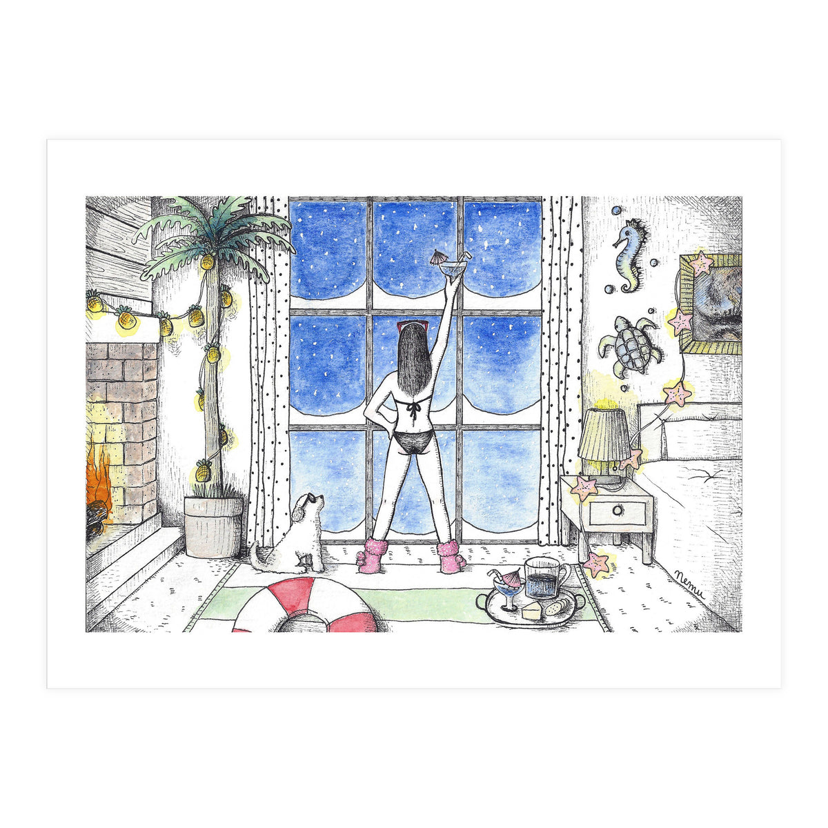 Indoor Beach Party (Print Only)