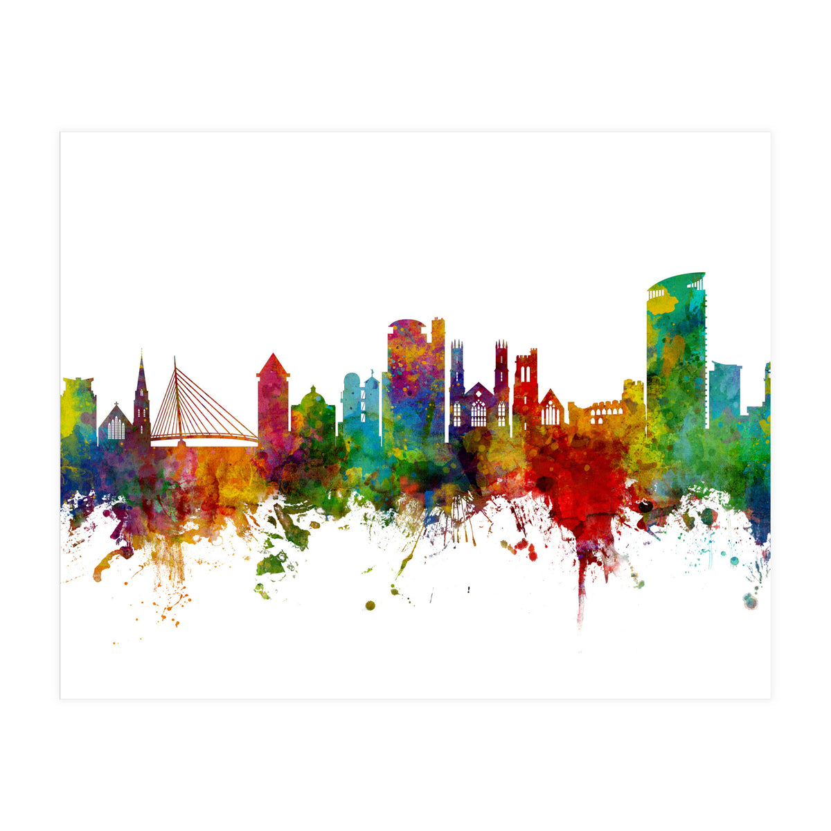 Swansea Wales Skyline (Print Only)