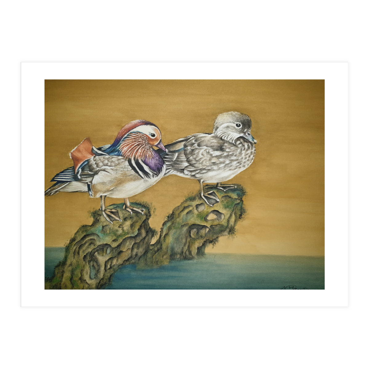 Mandarin Ducks (Print Only)