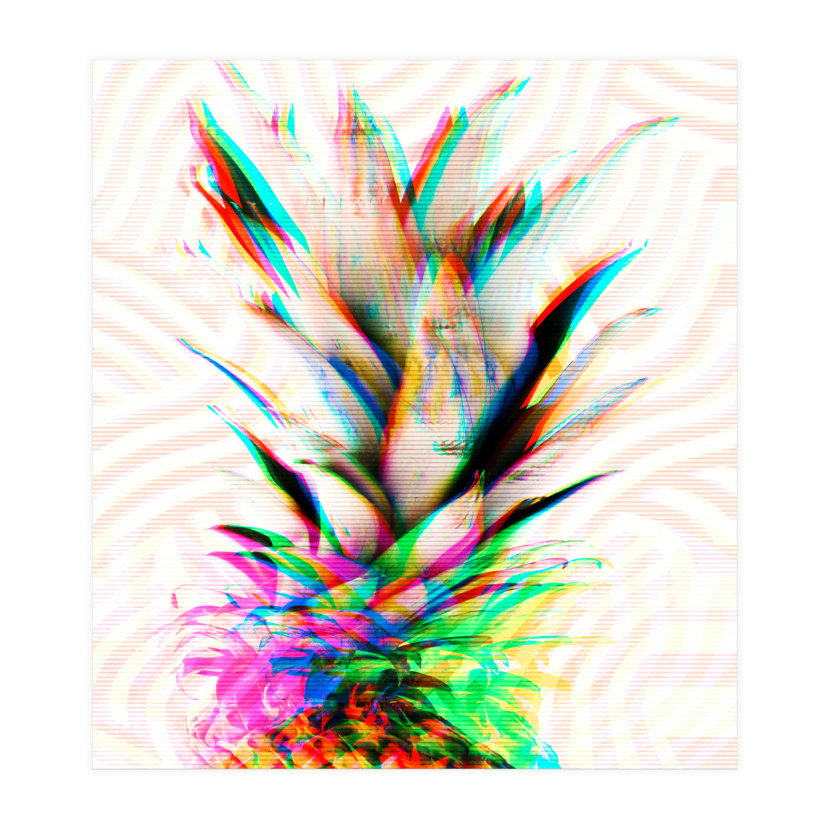 Pineapple Glitch (Print Only)