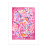 Wild Orange Floral | Pink & Purple (Print Only) thumbnail