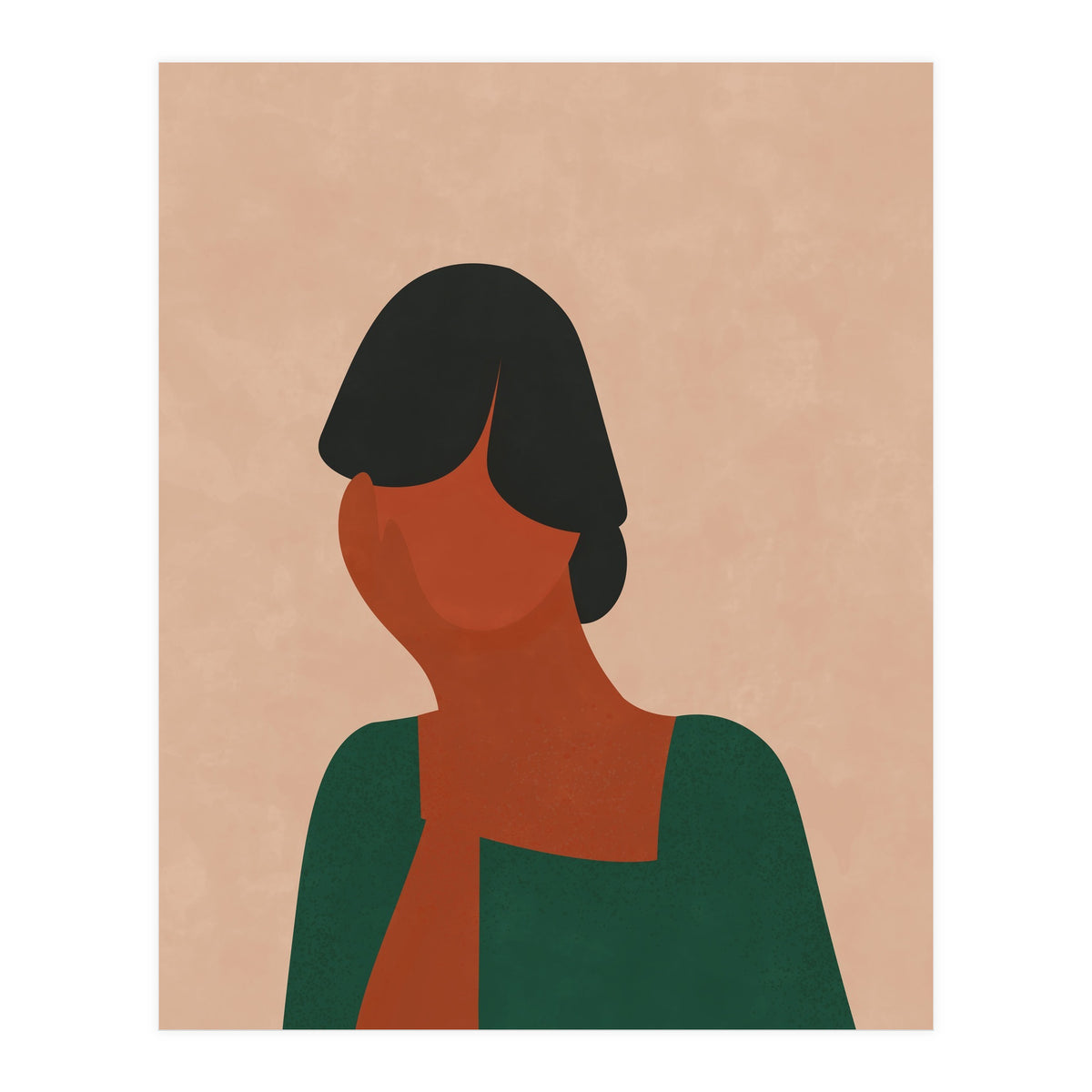 Woman Thinking (Print Only)