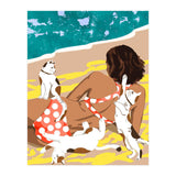 Cat Mom On The Beach (Print Only) thumbnail