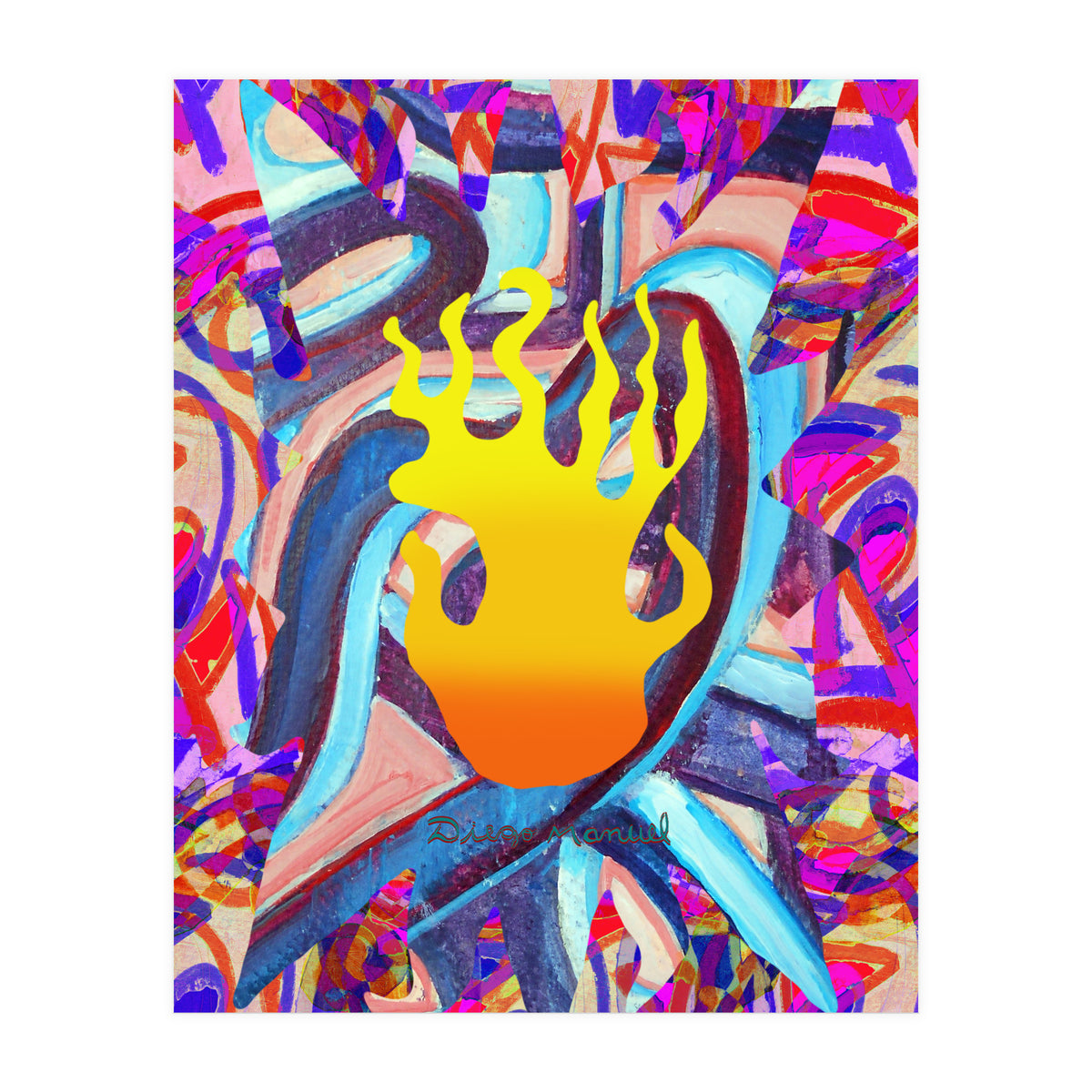 Fuego Y Graffiti 32 (Print Only)