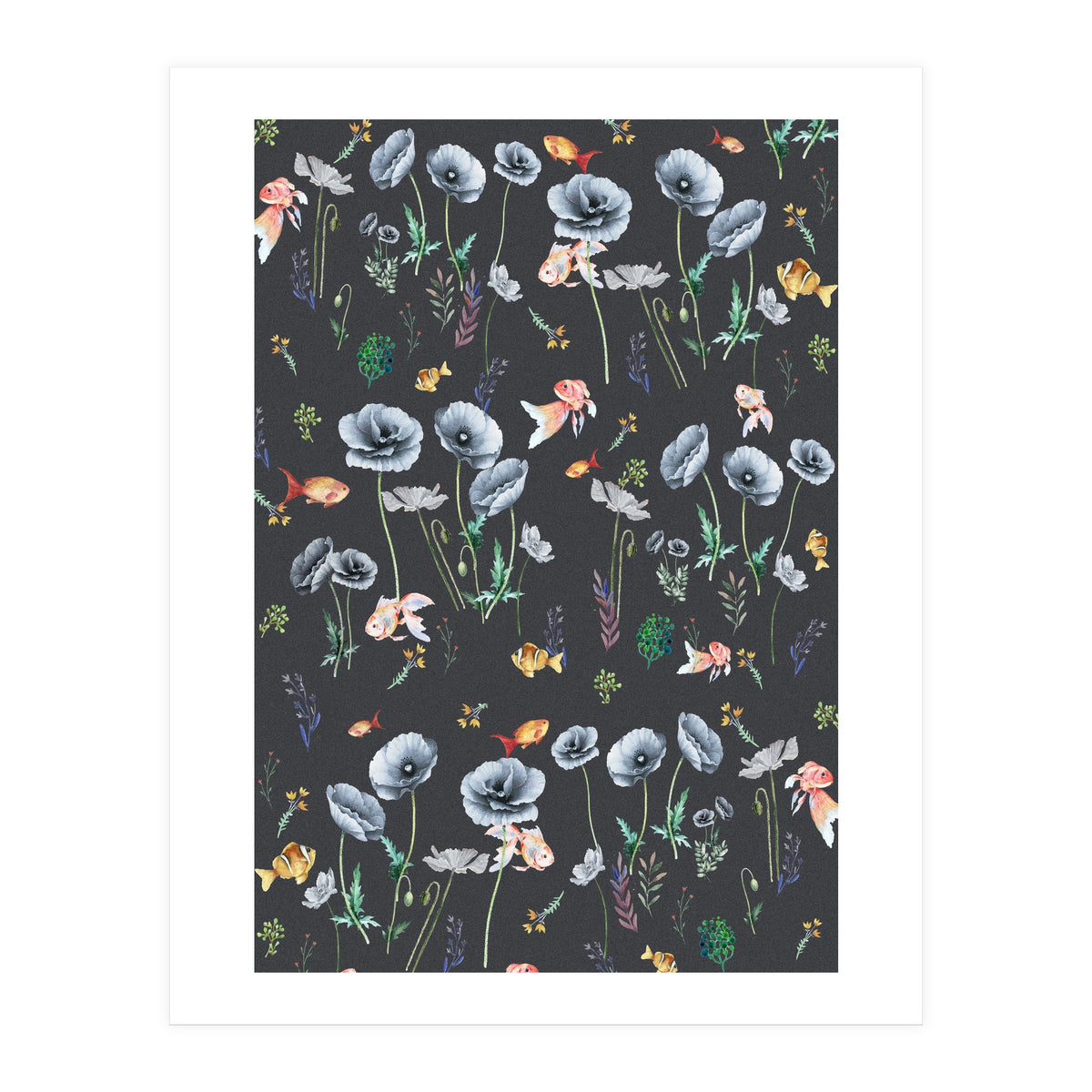 Fishes & Garden (Print Only)