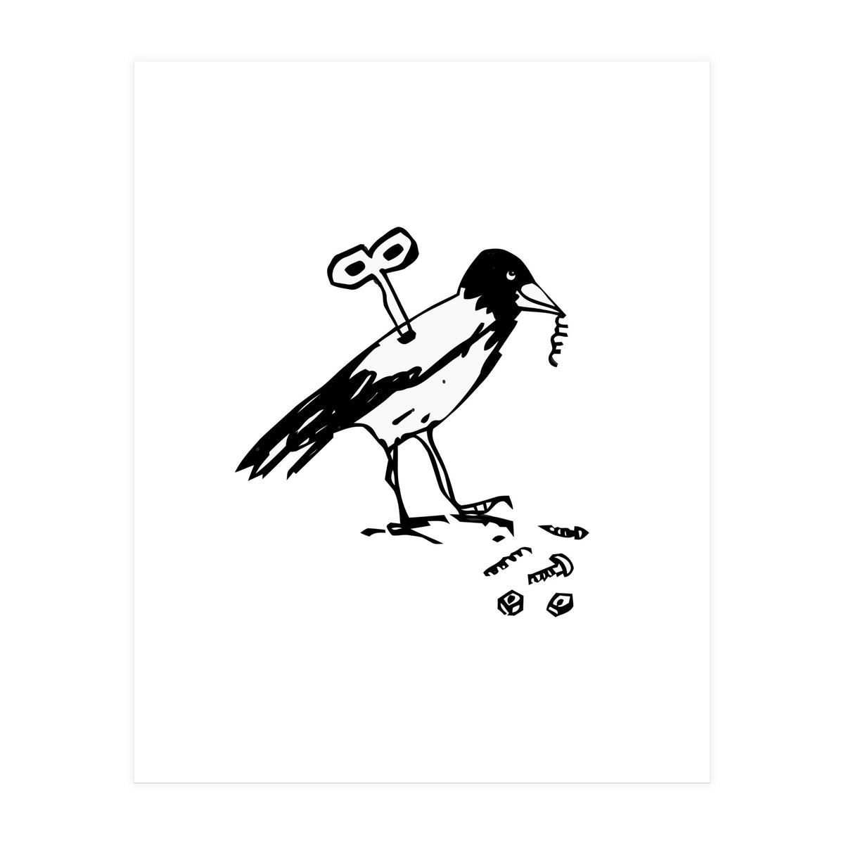 Mechanical Crow (Print Only)
