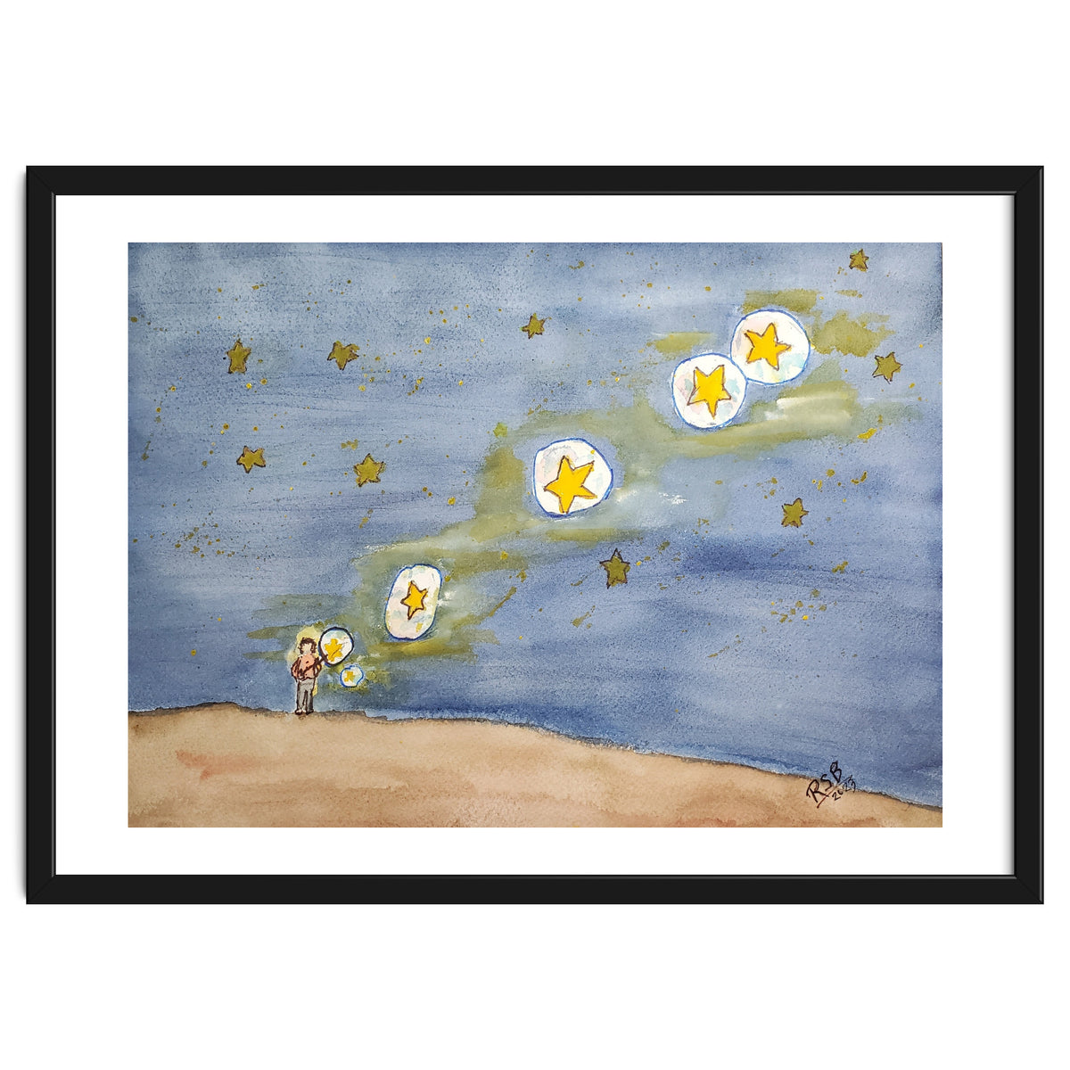 He Dipped the Bubble Wand, Waved his Arm, and Filled the Sky With Stars