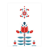 Scandinavian Folk Flowers (Print Only) thumbnail