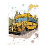 Abandoned school bus sketch (Print Only) thumbnail