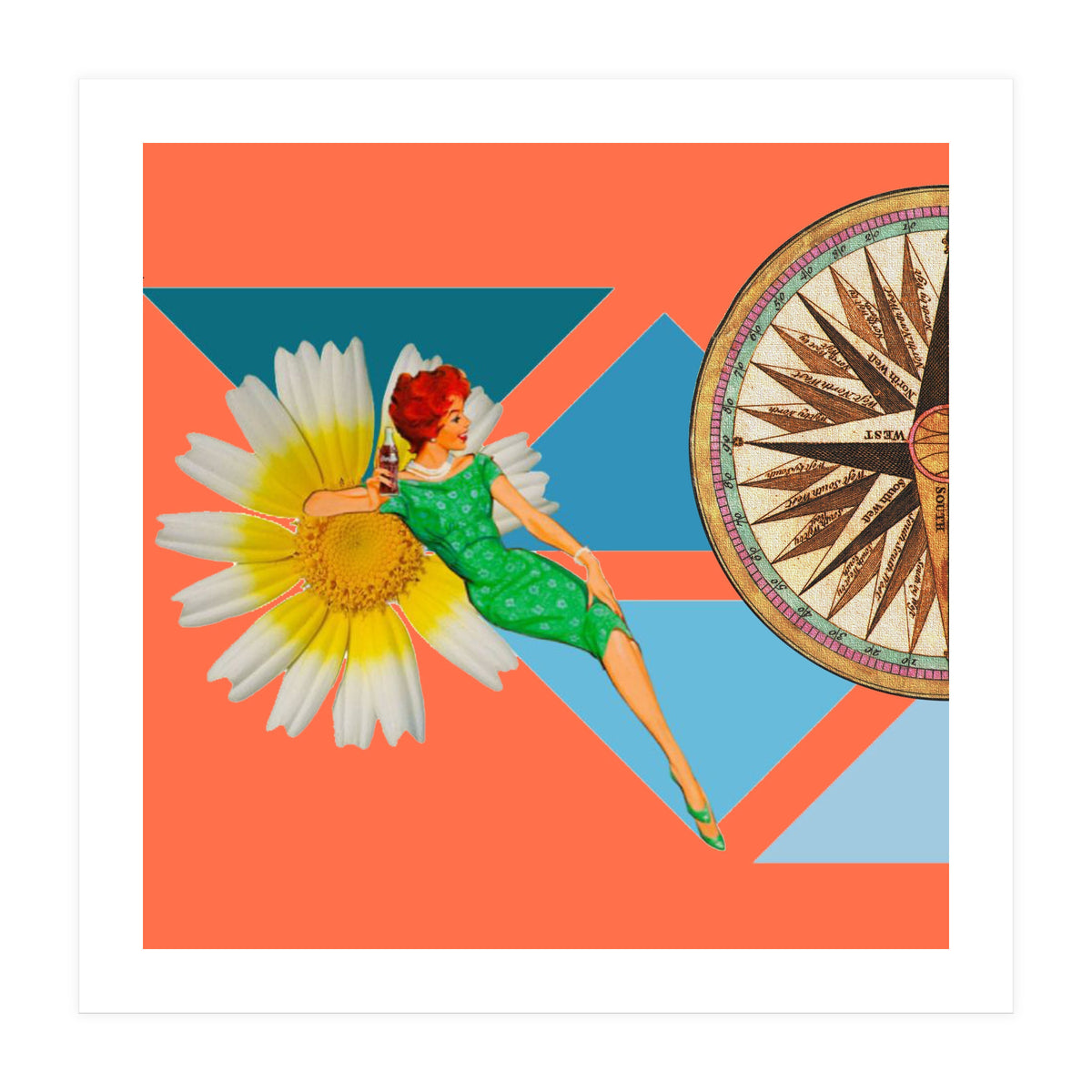 Daisy Orange (Print Only)