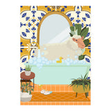 Sheep Bathing in Moroccan Style Bathroom (Print Only) thumbnail