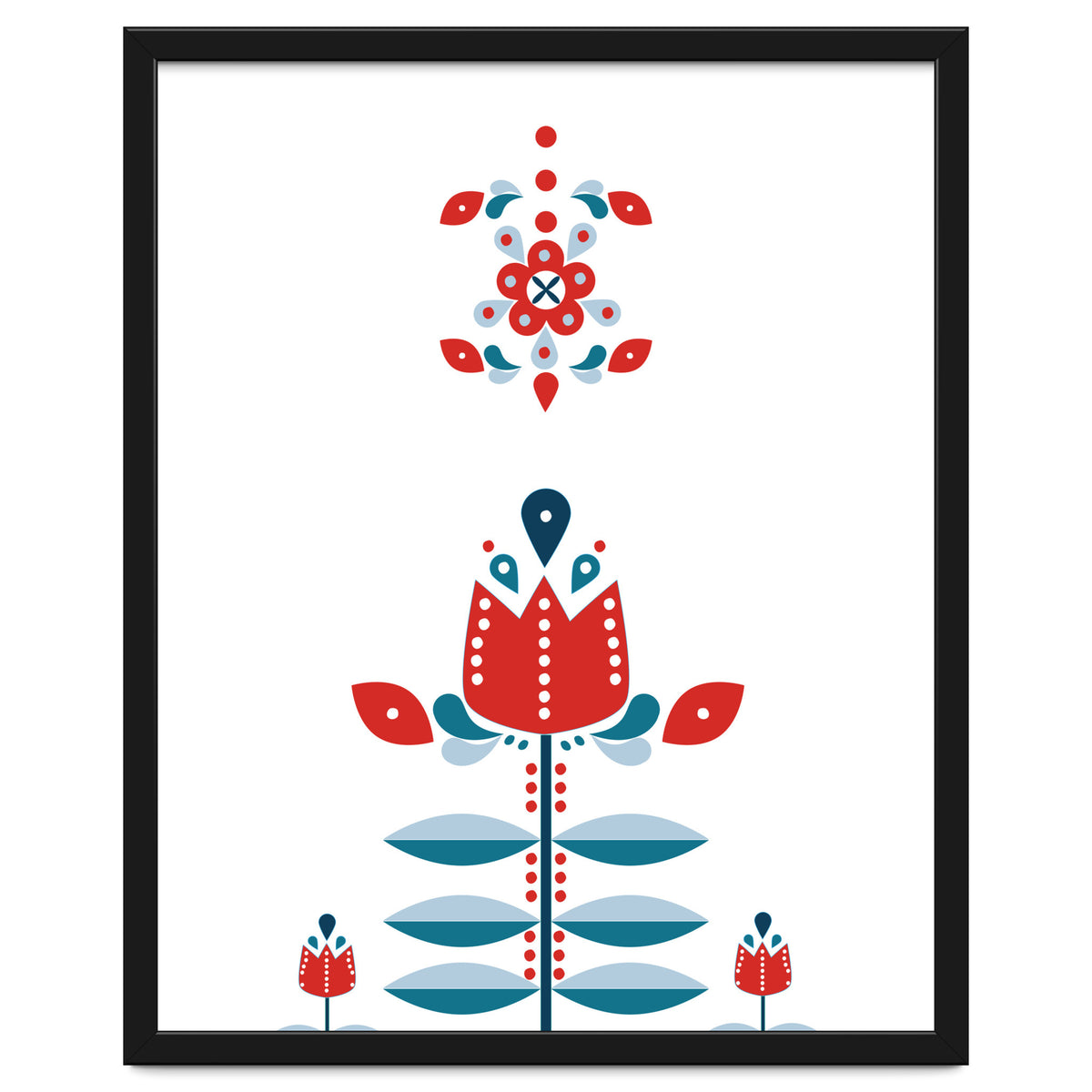 Scandinavian Folk Flowers