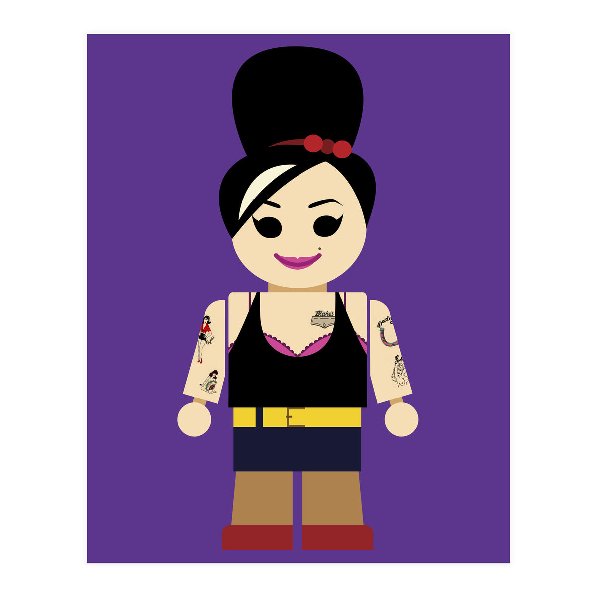 Amy Winehouse Toy (Print Only)
