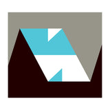 Geometric Shapes No. 48 - grey & blue (Print Only) thumbnail