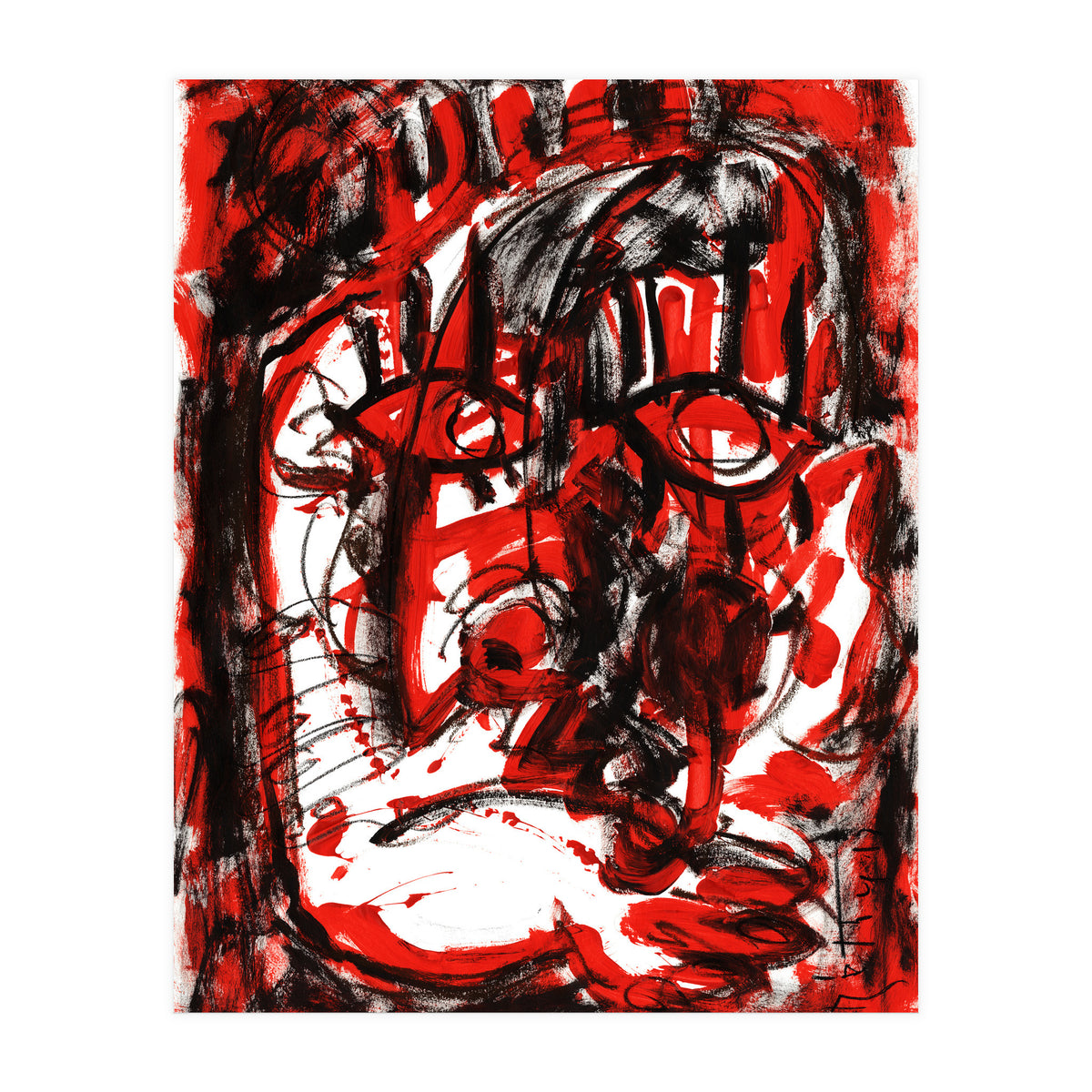 Anger - white background (Print Only)