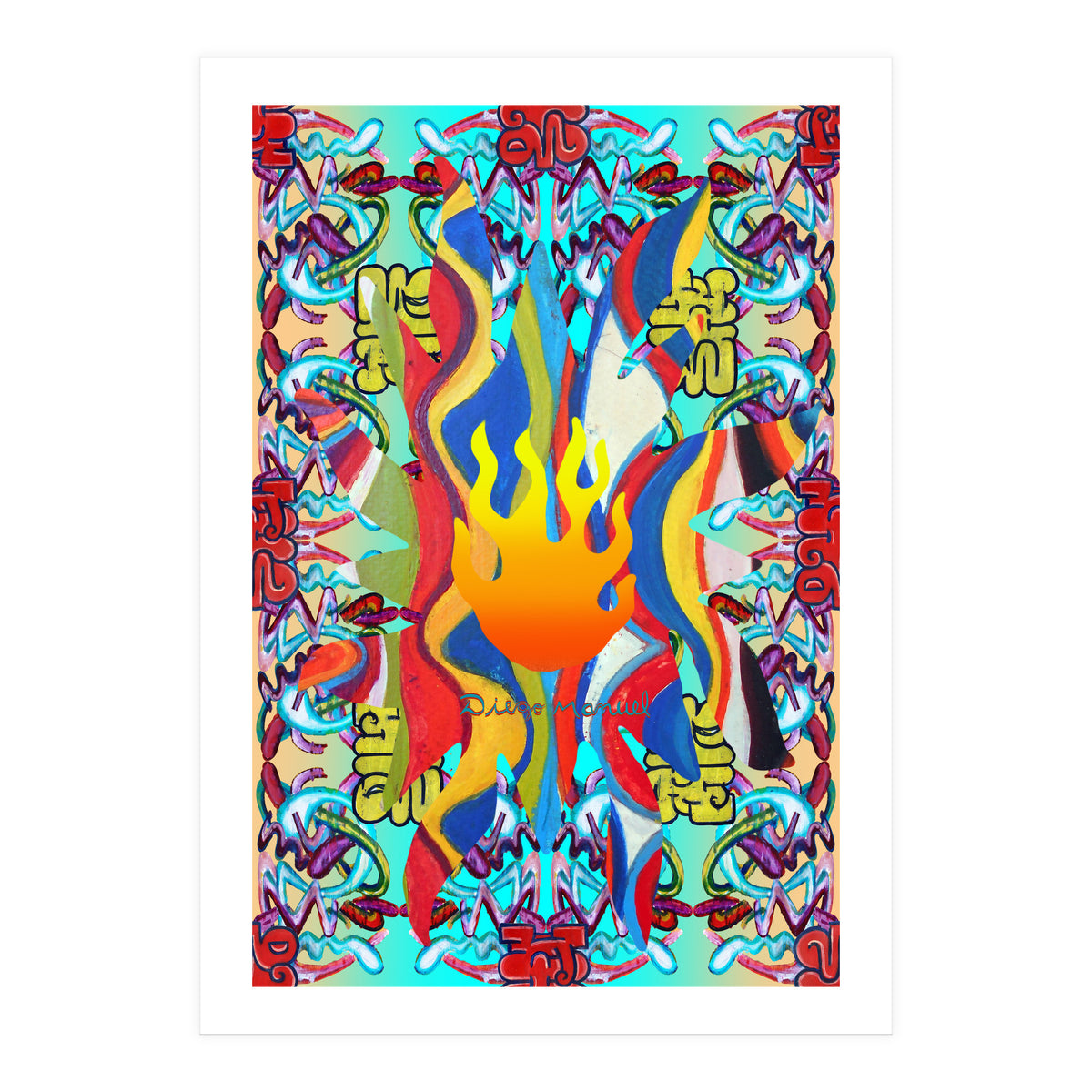 Fuego Y Graffiti 41 (Print Only)