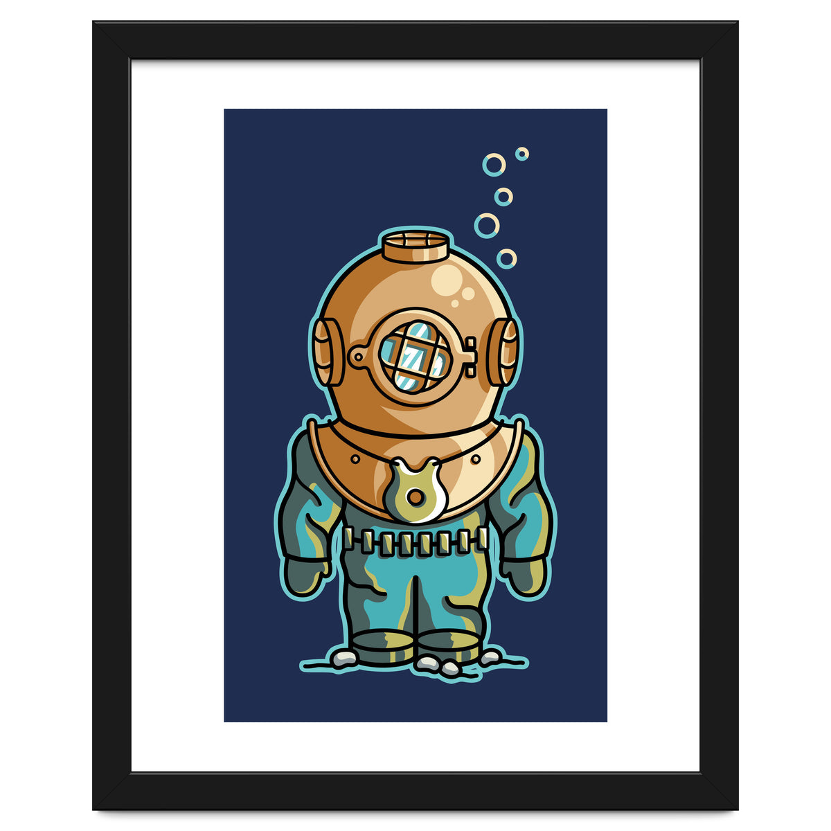 Cute Deep Sea Diver