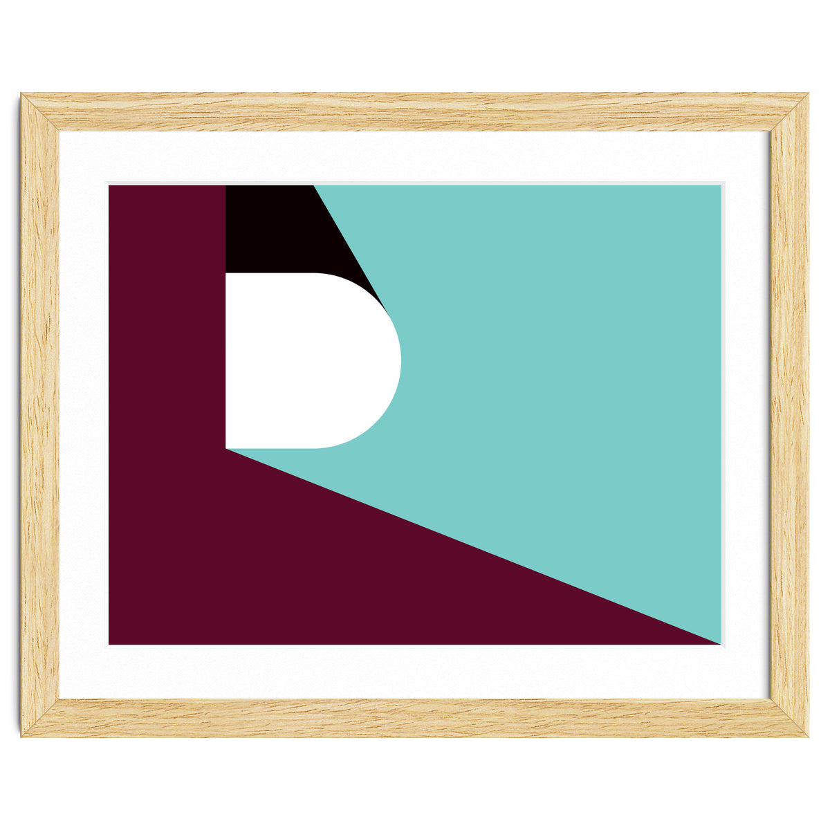 Geometric Shapes No. 82 - purple & teal