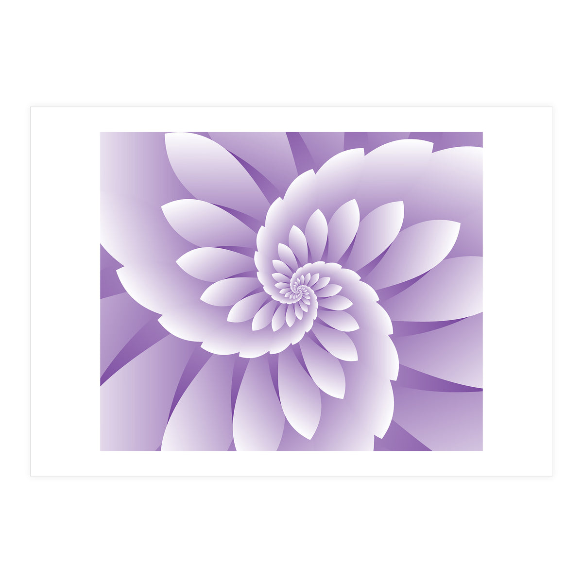 Abstract Purple Floral  (Print Only)