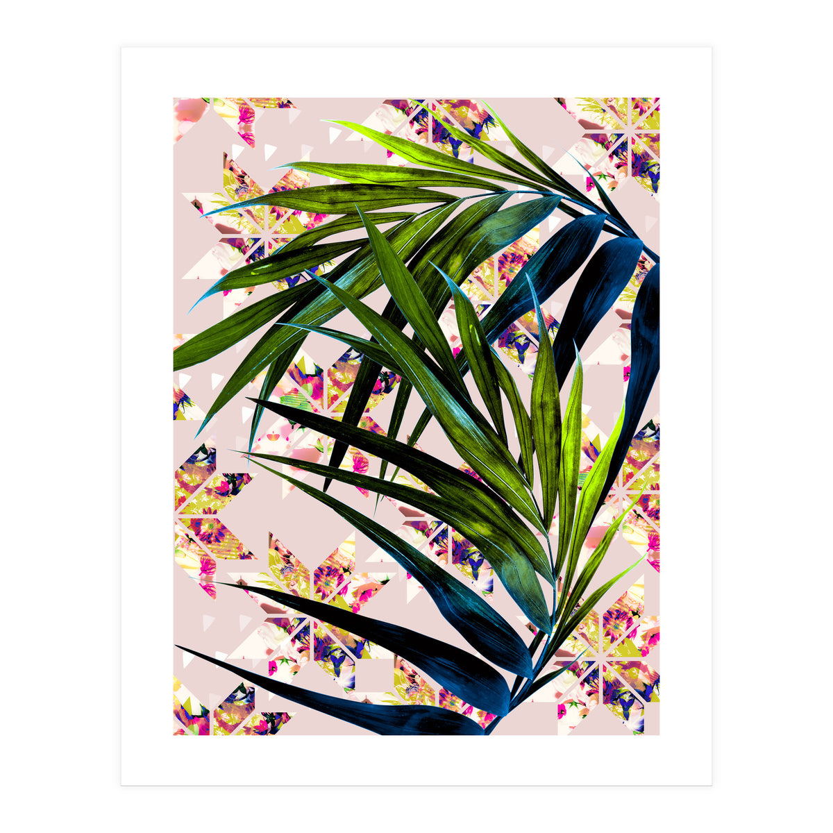 Leaves on mosaic  (Print Only)