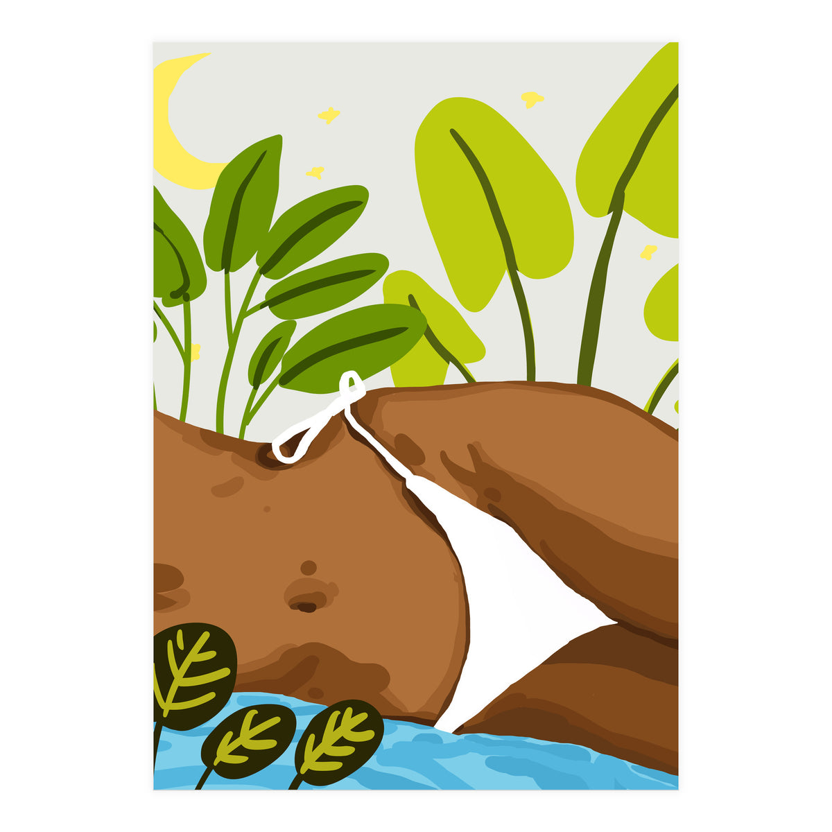 Is it Summer yet Modern Bohemian Black Woman, Bikini (Print Only)