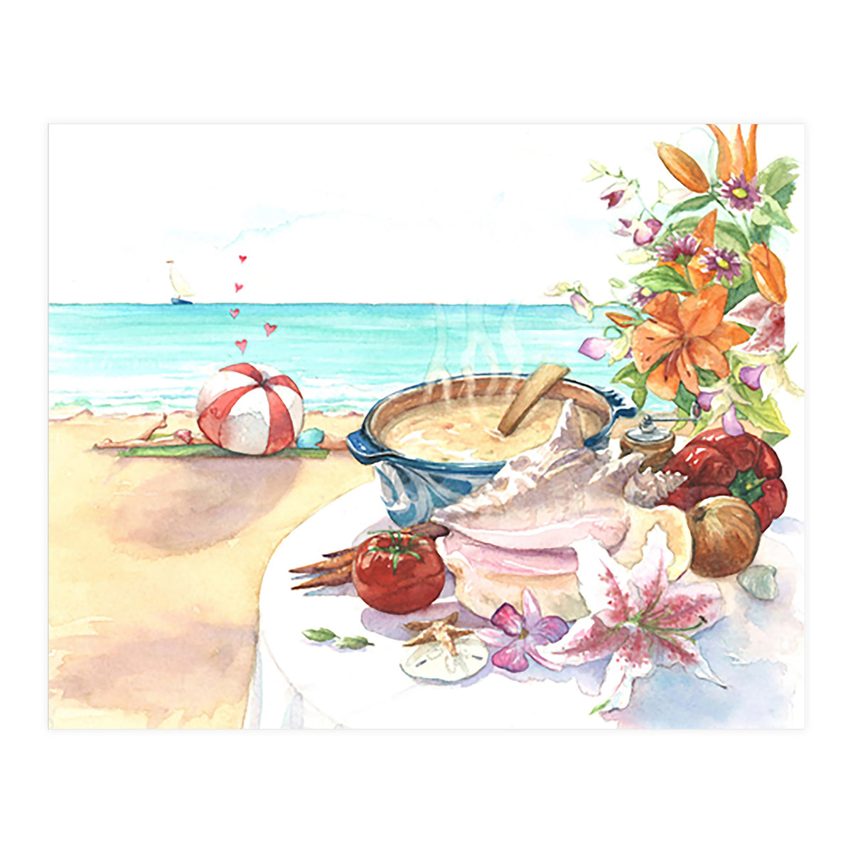 Beach Picnic  (Print Only)