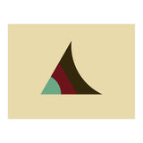Geometric Shapes No. 5 - beige,  purple & turquoise (Print Only) thumbnail