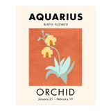 Aquarius Birth Flower Orchid (Print Only) thumbnail