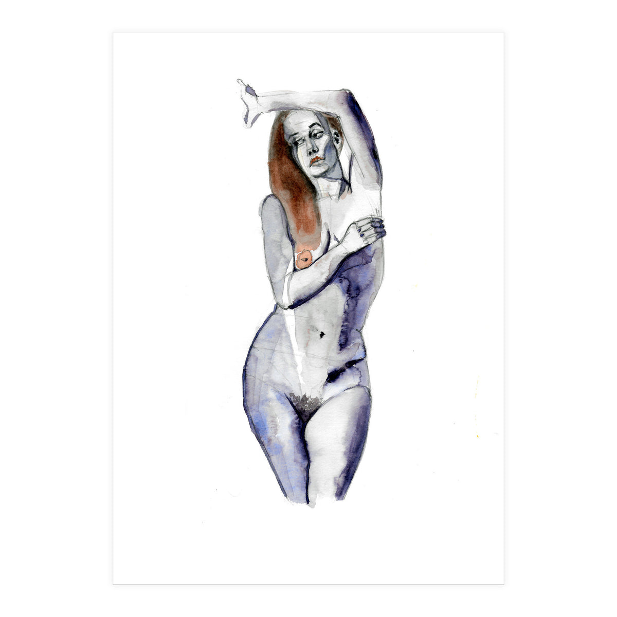 Untitled #10 - Standing Nude (Print Only)