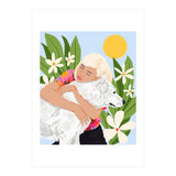 All You Need Is Love & A Dog | Pets Urban Jungle Bohemian Woman Illustration (Print Only) thumbnail
