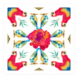 Tropical Scarlet Macaw Mandala (Print Only) thumbnail