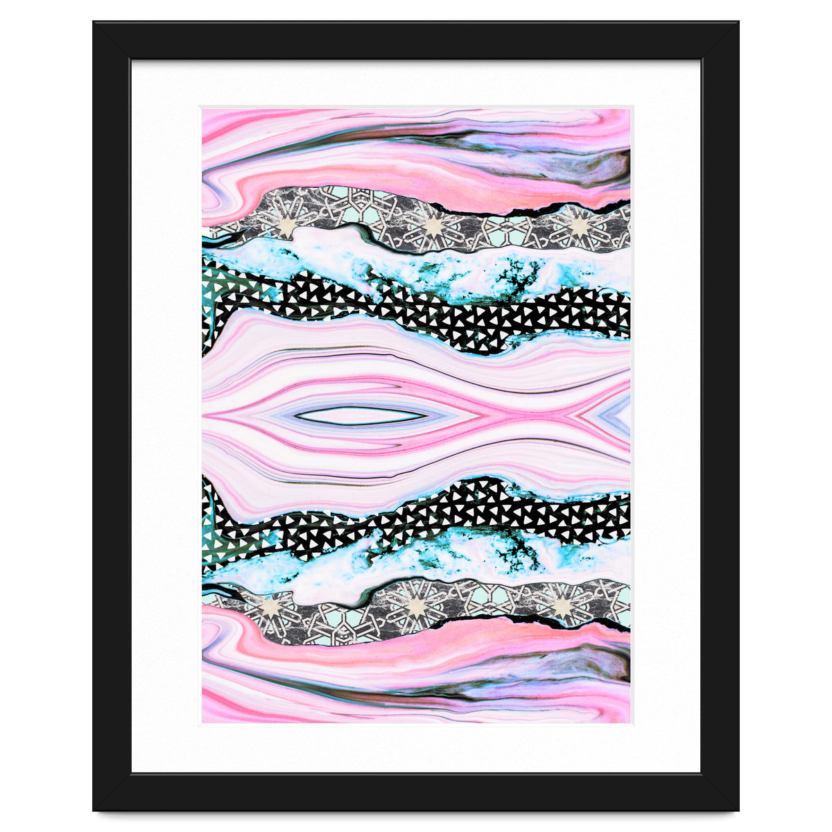 Abstract shapes of marble and patterns