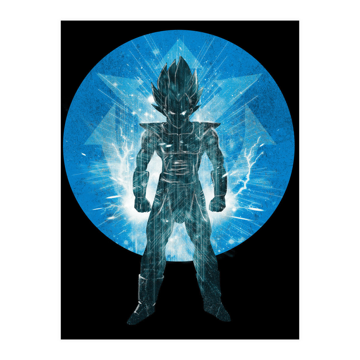 Blue Super Sayan V2 (Print Only)