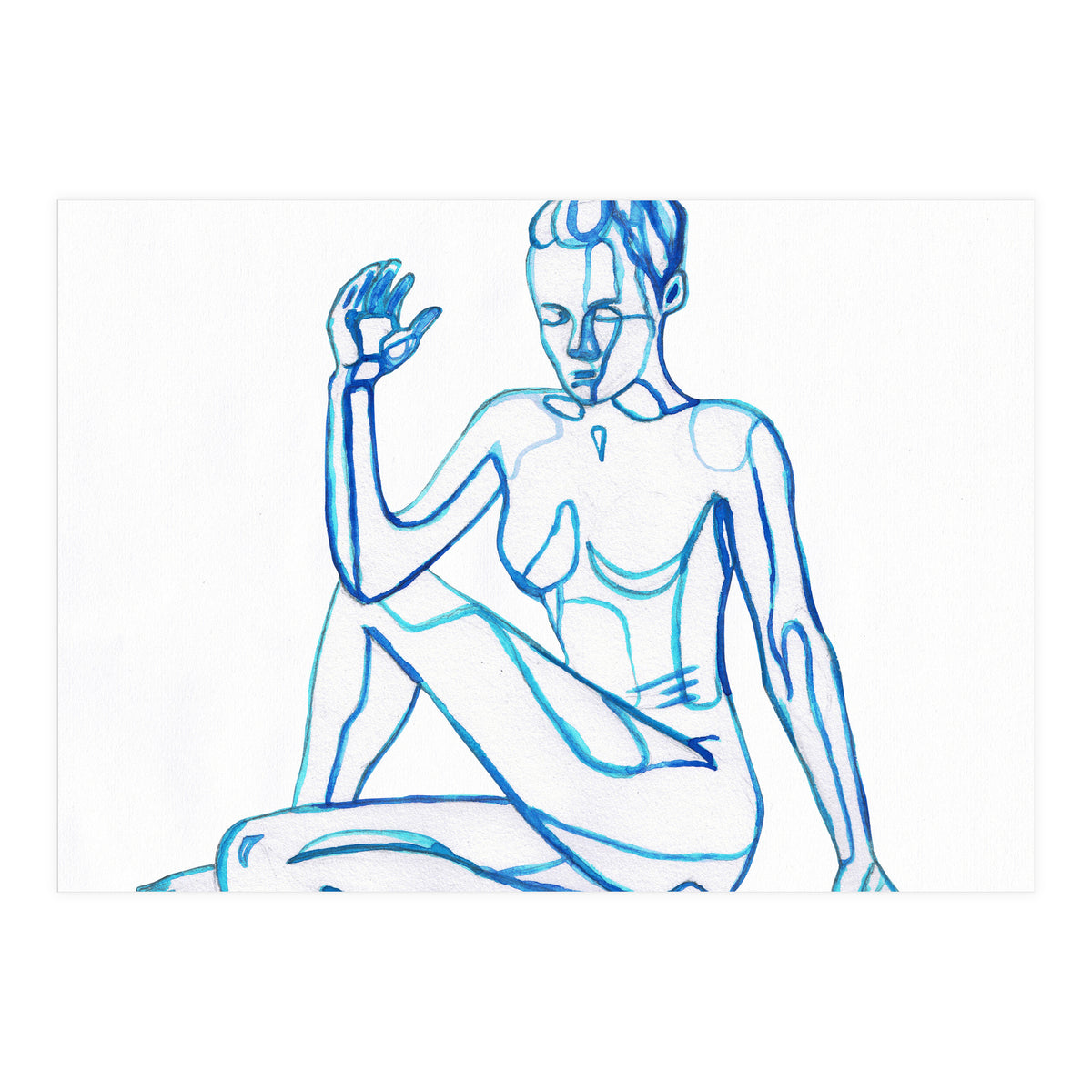 Ardha Matsyendrasana (Print Only)