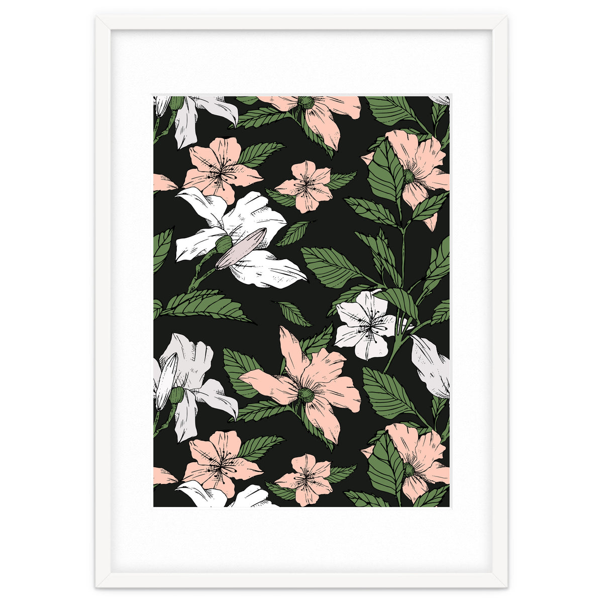 Flowers in the tropical night