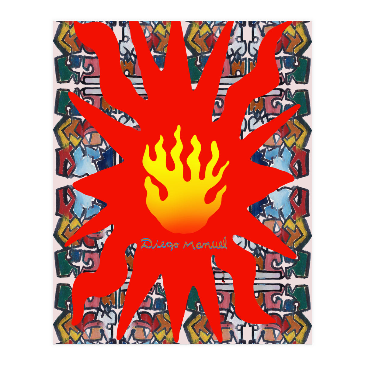 Fuego Y Graffiti 50 (Print Only)