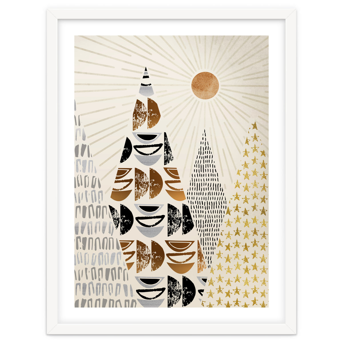 Whimsical Mountain Landscape