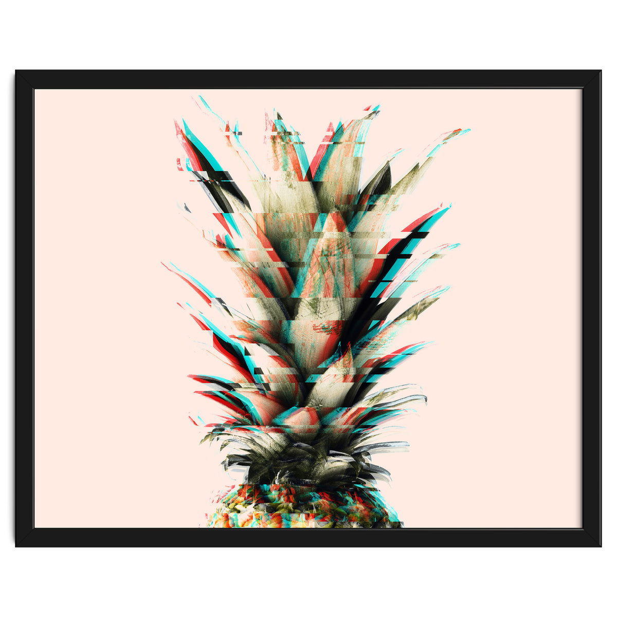 Glitch pineapple pink