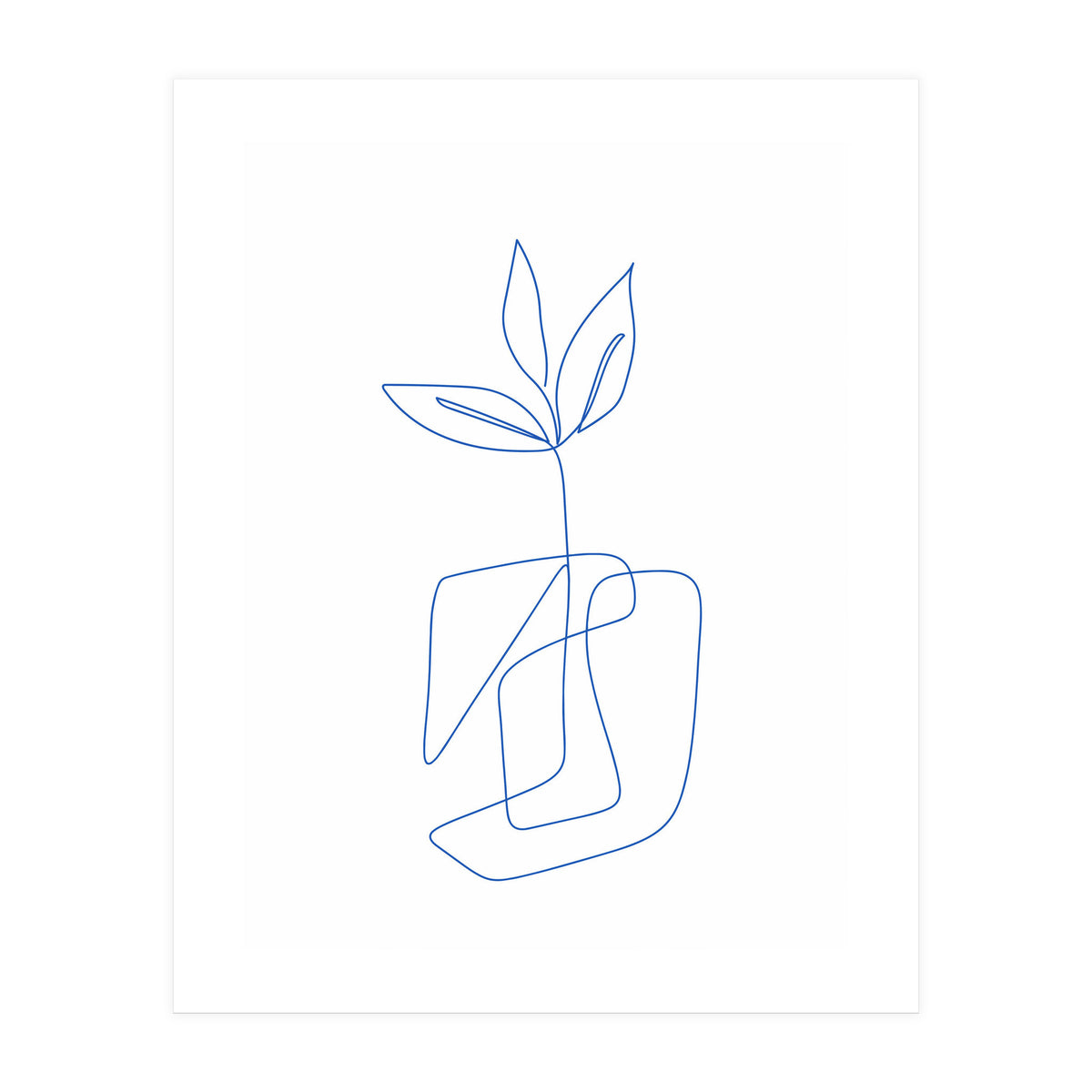 One Line Art Botanical II (Print Only)
