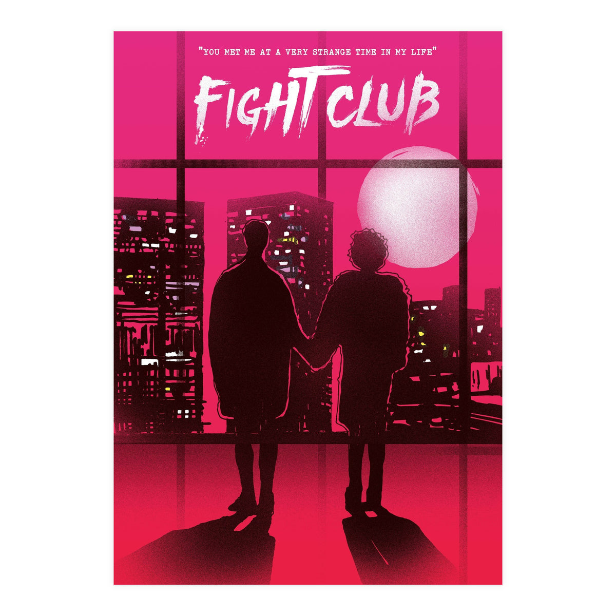 Tyler and Marla Fight Club movie poster (Print Only)