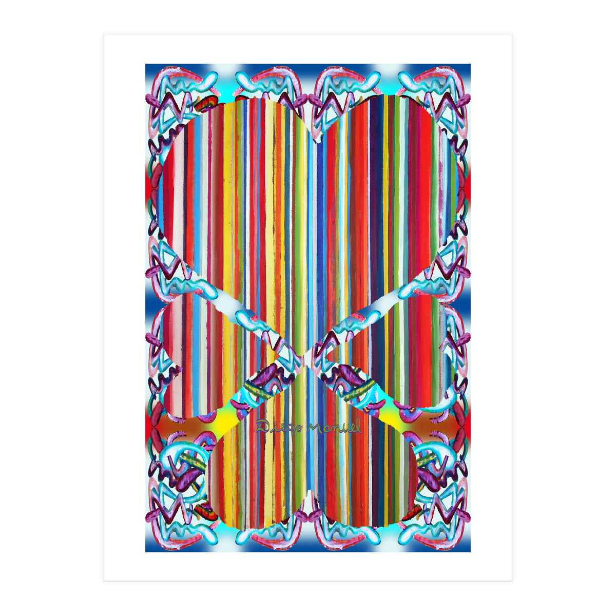 4 Corazones Tapiz 4 (Print Only)