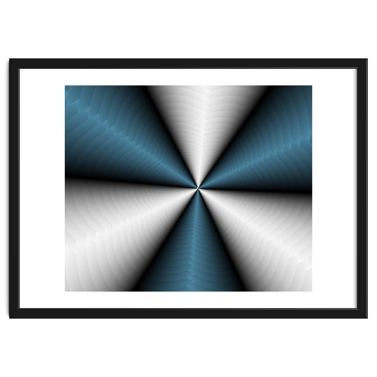 Blue Color Modern Interior Art