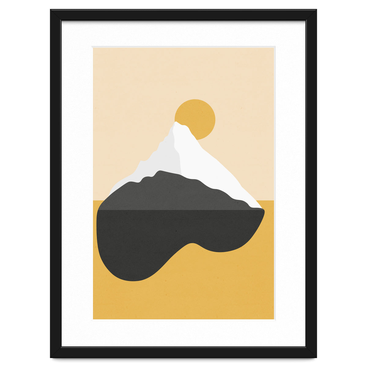 Abstract Mountain - Golden Desert